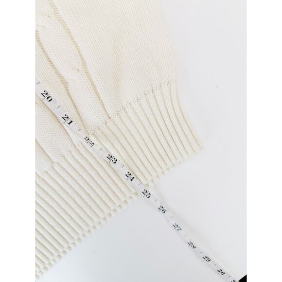 Vintage sweater emporium ivory knit sweater vest - size large - Picture 4 of 5